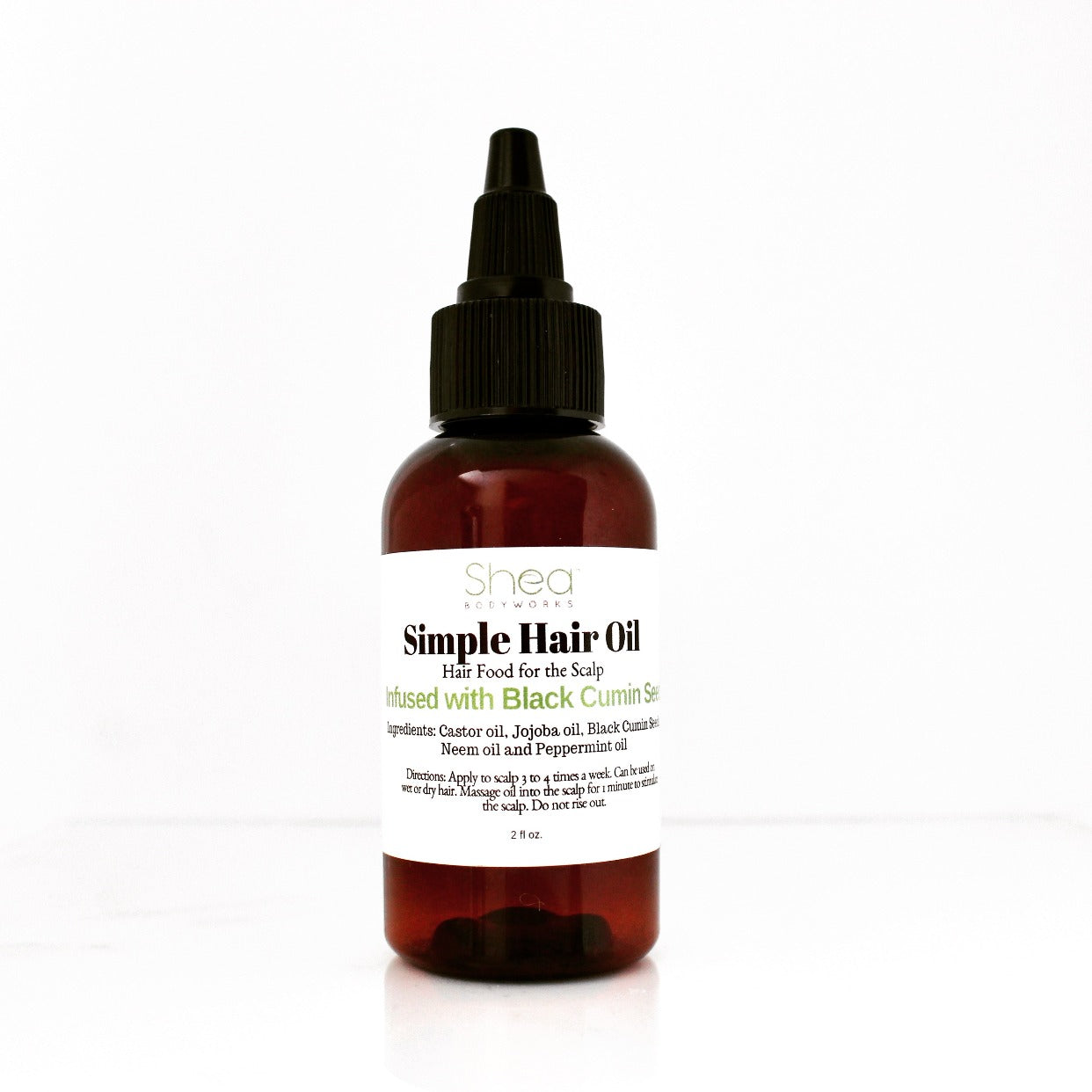 Simple Hair oil with Black Cumin Seed - Hair Food for the scalp, Black Cumin Seed contains a  powerful antihistamine that helps to restore hair strength and helps to grow hair that has been thinned or damaged.